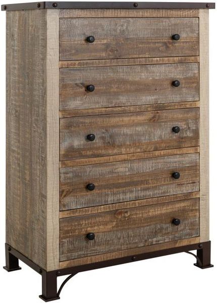 Antique Multicolored Chest