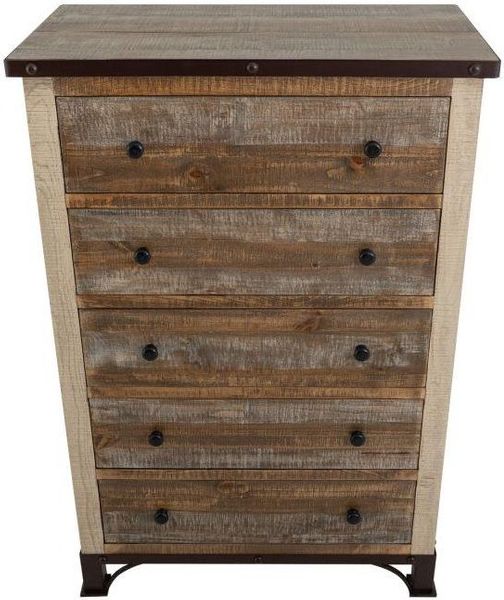 Antique Multicolored Chest