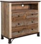 Antique Multicolored Media Chest