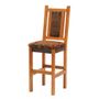 Artisan Barnwood Upholstered Bar Stool