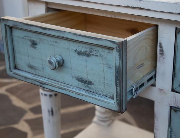 Aruba 3 Drawer 2 Doors 70" Sky Blue TV Stand