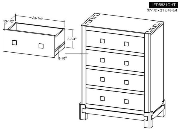 Atenas 4 Drawer Chest