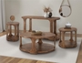 Balam Chairside Table - 1 Shelf