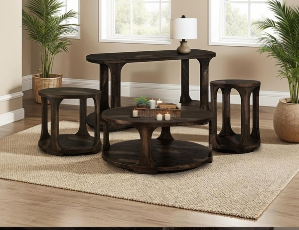 Balam Chairside Table - 1 Shelf