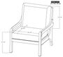 Balam Archair - Wooden Frame