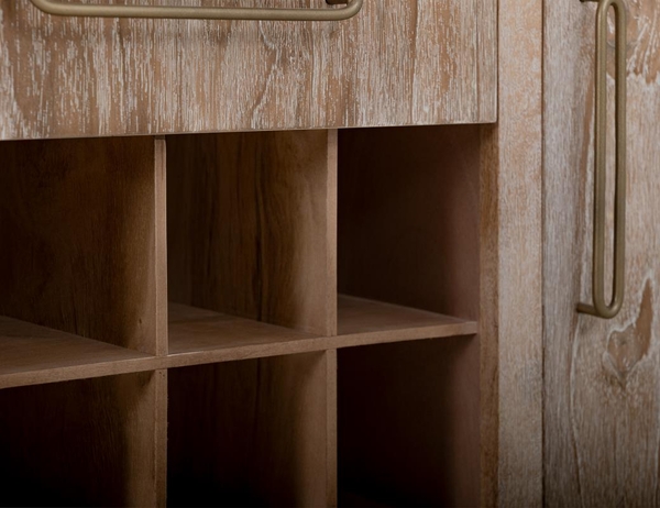 Balam Bar - Wine Grid, 1 Drawer & 2 Door