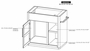 Balam Bathroom Server Base - 1 Door & 1 Shelf