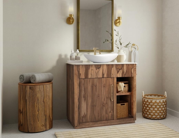 Balam Bathroom Server Base - 1 Door & 1 Shelf