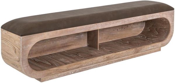 Balam Bench - Cushioned Seat, Storage Below