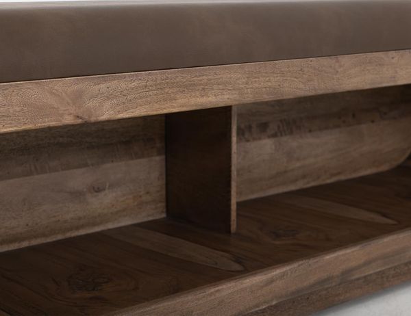 Balam Bench - Cushioned Seat, Storage Below