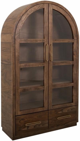 Balam Cabinet - 2 Drawer & 2 Glass Door