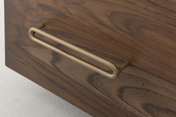 Balam Cabinet - 2 Drawer & 2 Glass Door