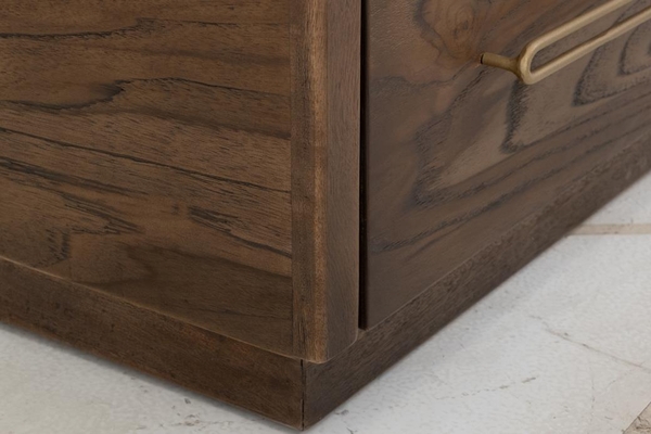 Balam Cabinet - 2 Drawer & 2 Glass Door