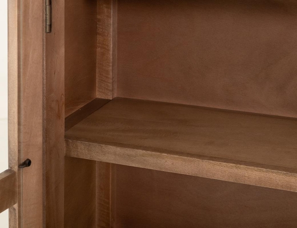 Balam Cabinet - 2 Drawer & 2 Glass Door