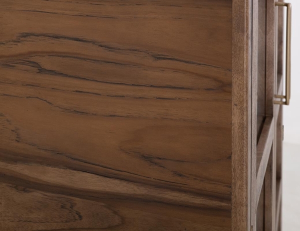 Balam Cabinet - 2 Drawer & 2 Glass Door