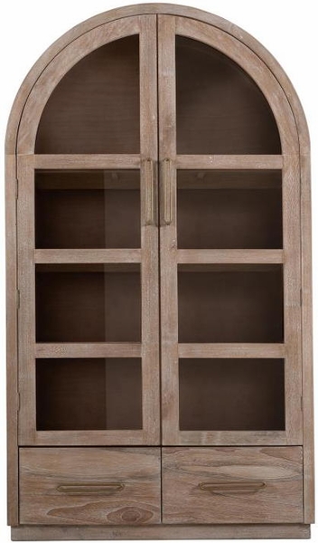 Balam Cabinet - 2 Drawer & 2 Glass Door