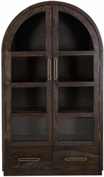 Balam Cabinet - 2 Drawer & 2 Glass Door