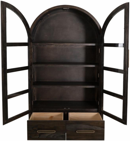 Balam Cabinet - 2 Drawer & 2 Glass Door