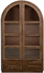 Balam Cabinet - 2 Drawer & 2 Glass Door