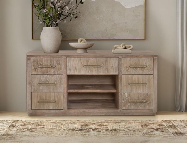 Balam Console - 7 Drawer, 1 Shelf