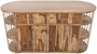 Balam Kitchen Island - 6 Shelf, 2 Drawer & 4 Door