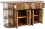 Balam Kitchen Island - 6 Shelf, 2 Drawer & 4 Door