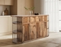 Balam Kitchen Island - 6 Shelf, 2 Drawer & 4 Door