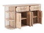 Balam Kitchen Island - 6 Shelf, 2 Drawer & 4 Door