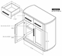 Balam Server - 2 Drawer & 2 Glass Door