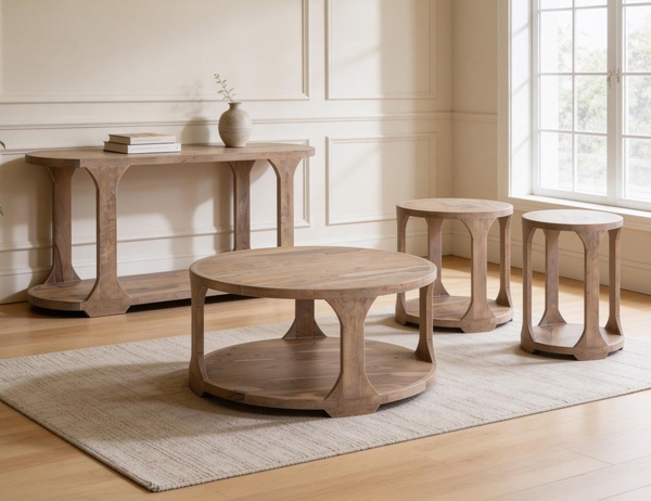 Balam Sofa Table - 1 Shelf