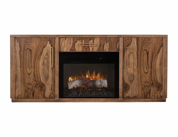 Balam TV Stand for Fireplace - 1 Drawer & 2 Door