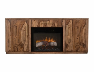 Balam TV Stand for Fireplace - 1 Drawer & 2 Door