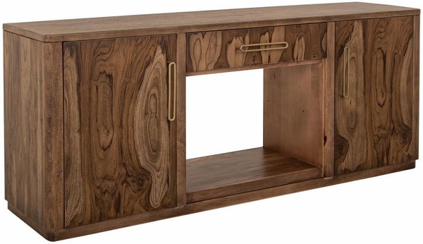 Balam TV Stand for Fireplace - 1 Drawer & 2 Door