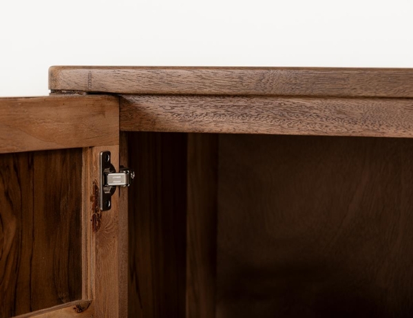 Balam TV Stand for Fireplace - 1 Drawer & 2 Door