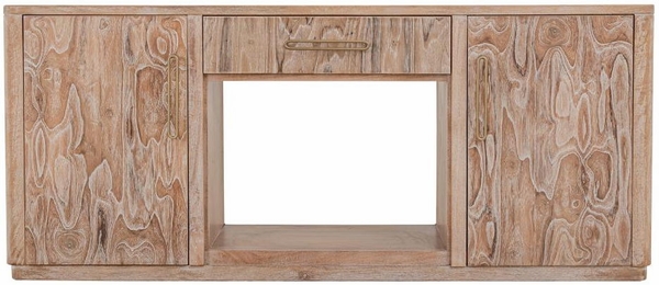 Balam TV Stand for Fireplace - 1 Drawer & 2 Door