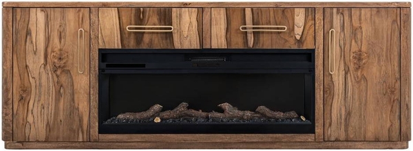 Balam TV Stand for Fireplace - 80", 2 Drawer, 2 Door