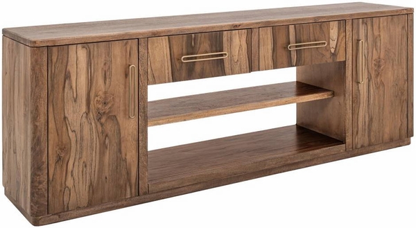 Balam TV Stand for Fireplace - 80", 2 Drawer, 2 Door
