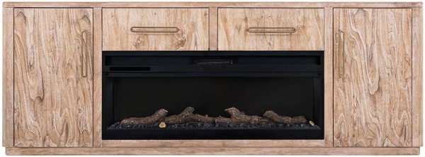 Balam TV Stand for Fireplace - 80", 2 Drawer, 2 Door