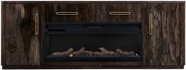 Balam TV Stand for Fireplace - 80", 2 Drawer, 2 Door