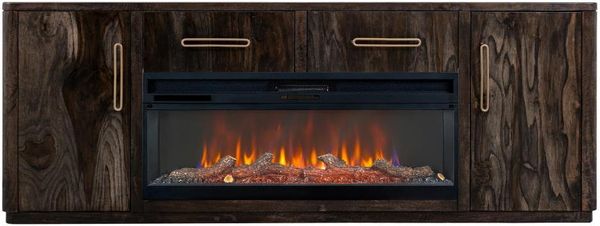 Balam TV Stand for Fireplace - 80", 2 Drawer & 2 Door