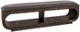 Balam Upholstered Seat Bench - 2 Open Shelves