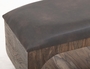 Balam Upholstered Seat Bench - 2 Open Shelves