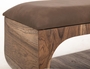 Balam Upholstered Seat Bench - 2 Open Shelves
