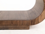 Balam Upholstered Seat Bench - 2 Open Shelves