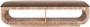 Balam Upholstered Seat Bench - 2 Open Shelves