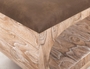 Balam Upholstered Seat Bench - 2 Open Shelves