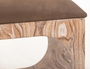 Balam Upholstered Seat Bench - 2 Open Shelves