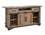 Loft Brown 2 Drawer 2 Doors Bar