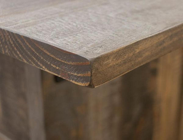 Loft Brown 2 Drawer 2 Doors Bar