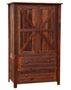 Barnwood 2 Drawer Wardrobe